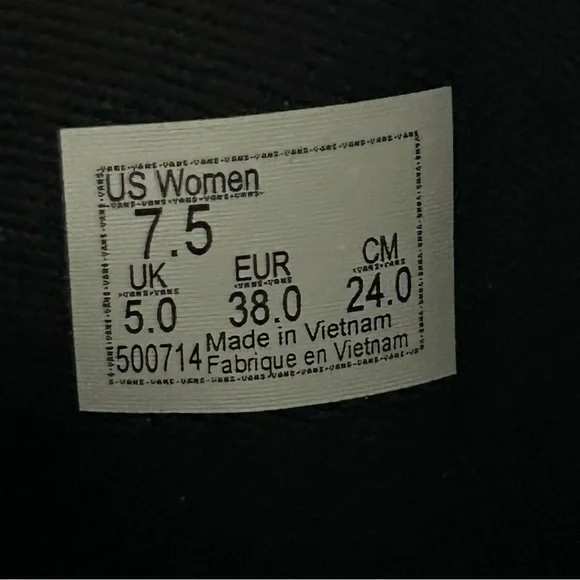 VANS filmore tapered black platform lace up shoes sneakers women’s 7.5 new - Picture 3 of 7